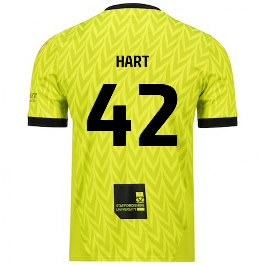 Criança Camisola Sam Hart #42 Verde Fluorescente Alternativa 2024/25 Camisa Brasil