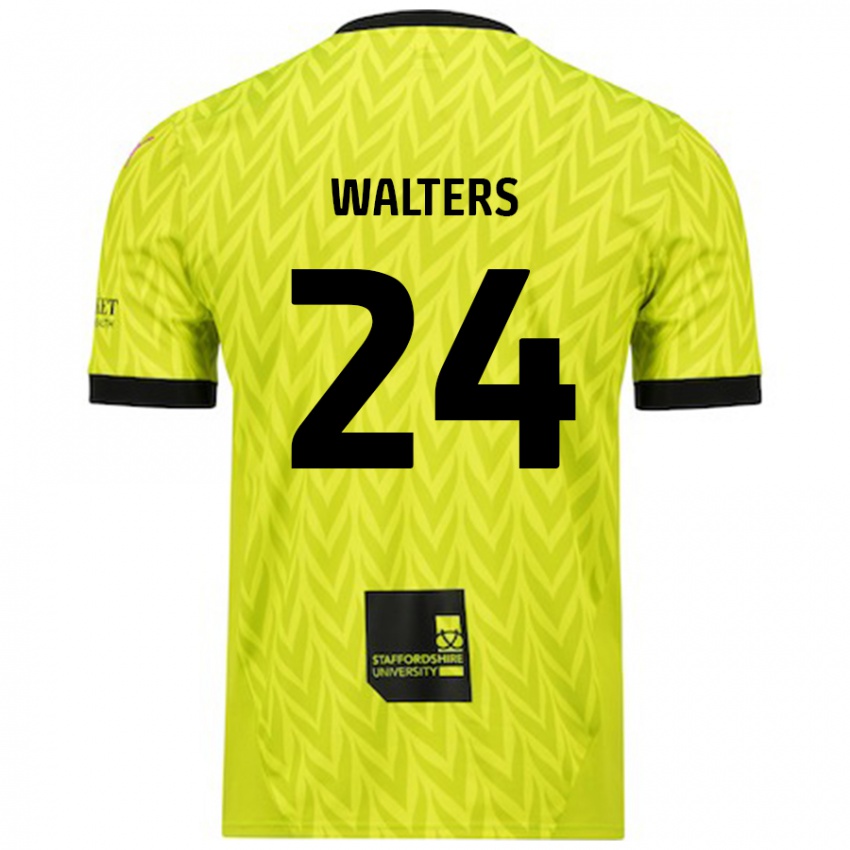 Criança Camisola Rhys Walters #24 Verde Fluorescente Alternativa 2024/25 Camisa Brasil