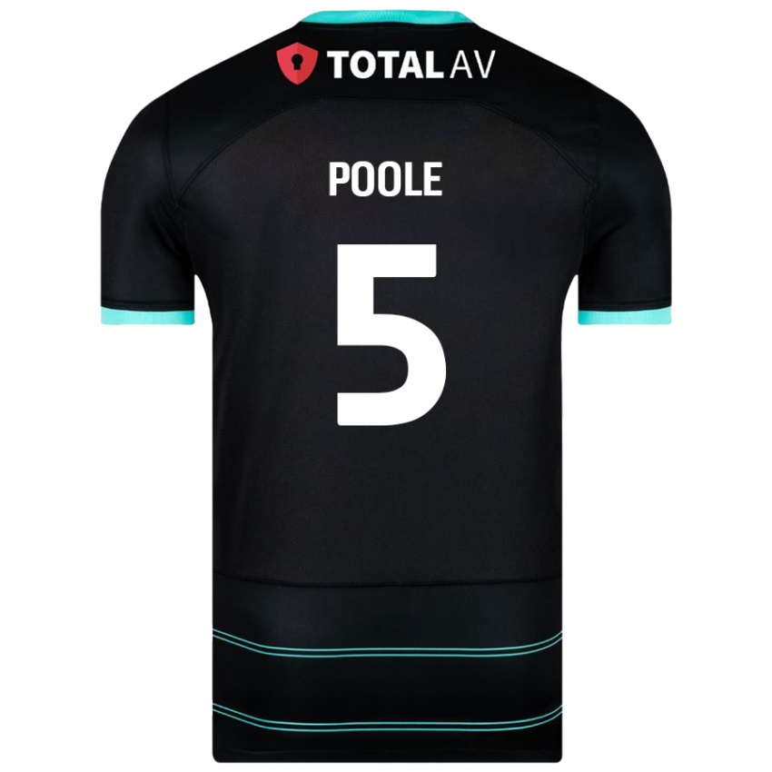 Criança Camisola Regan Poole #5 Preto Alternativa 2024/25 Camisa Brasil