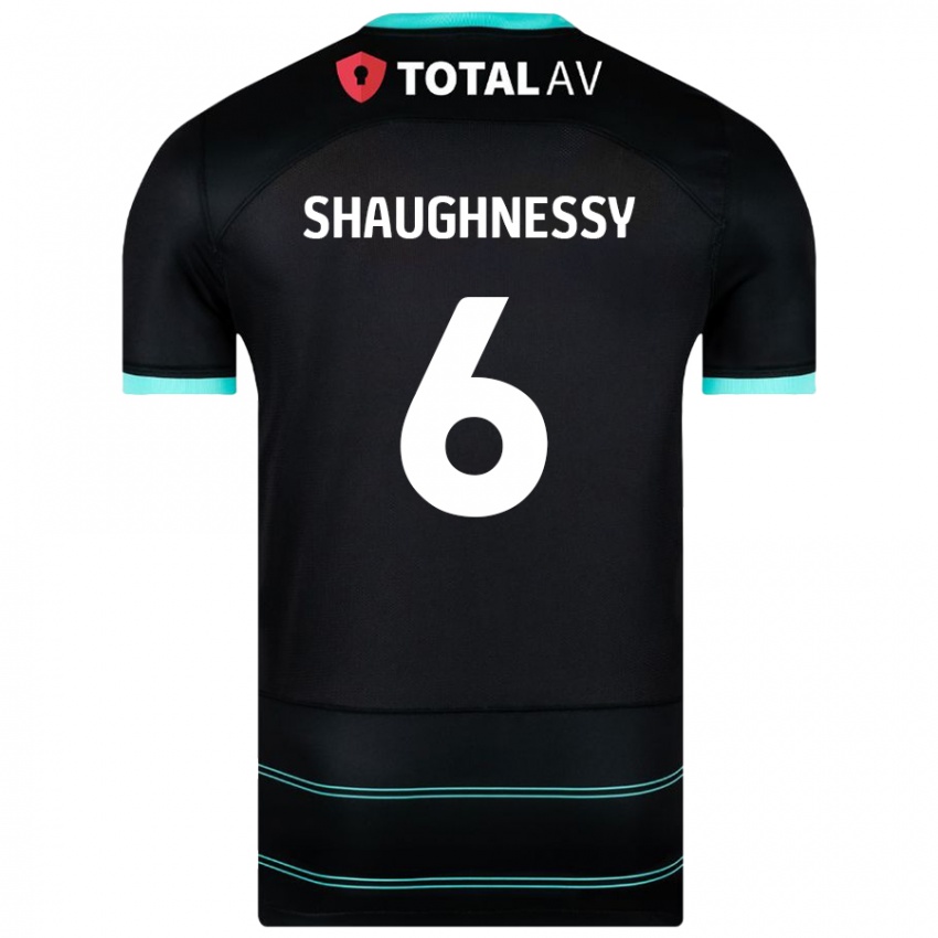 Criança Camisola Conor Shaughnessy #6 Preto Alternativa 2024/25 Camisa Brasil