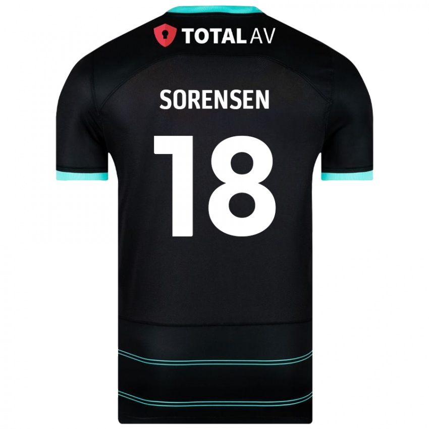 Criança Camisola Elias Sørensen #18 Preto Alternativa 2024/25 Camisa Brasil