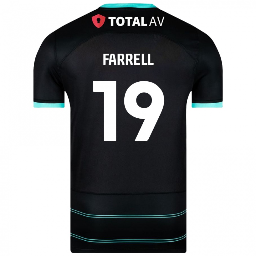 Criança Camisola Jacob Farrell #19 Preto Alternativa 2024/25 Camisa Brasil