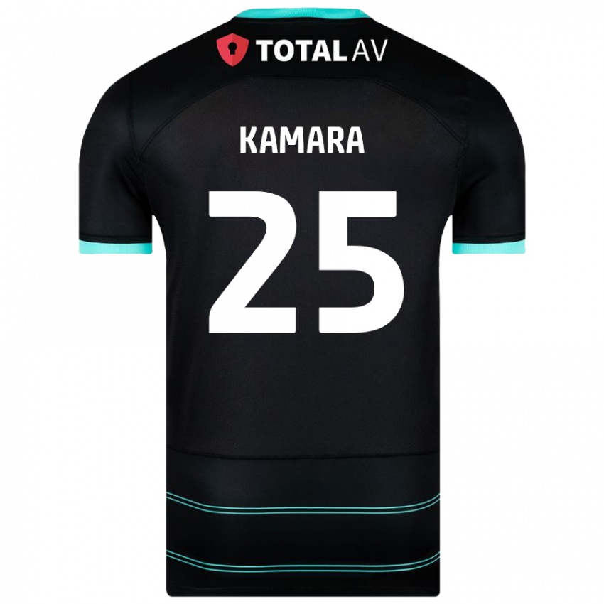 Criança Camisola Abdoulaye Kamara #25 Preto Alternativa 2024/25 Camisa Brasil