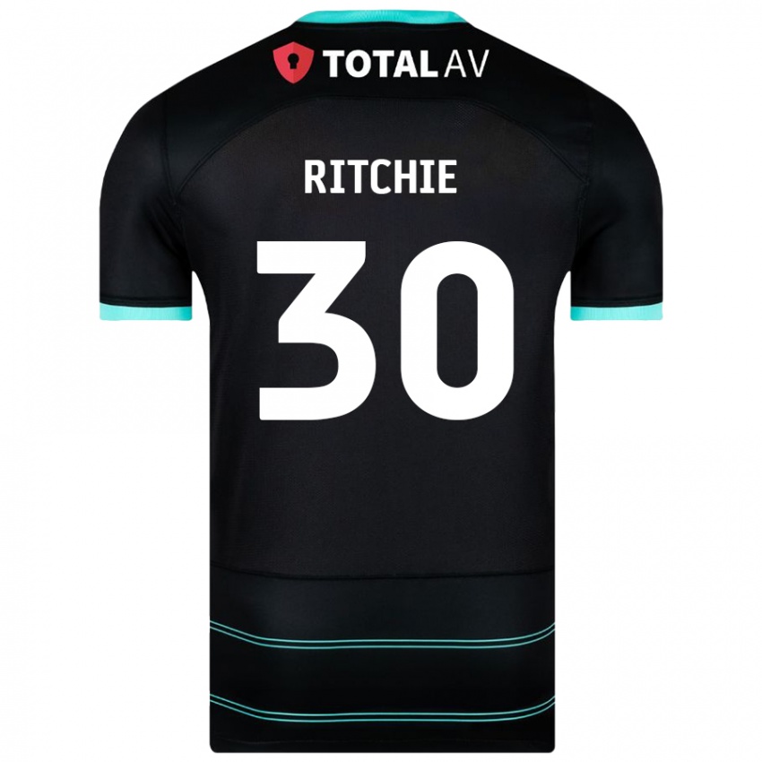 Criança Camisola Matt Ritchie #30 Preto Alternativa 2024/25 Camisa Brasil