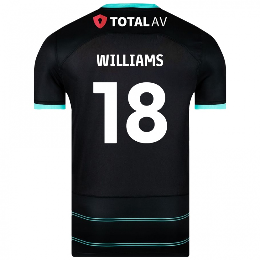 Criança Camisola Scarlett Williams #18 Preto Alternativa 2024/25 Camisa Brasil