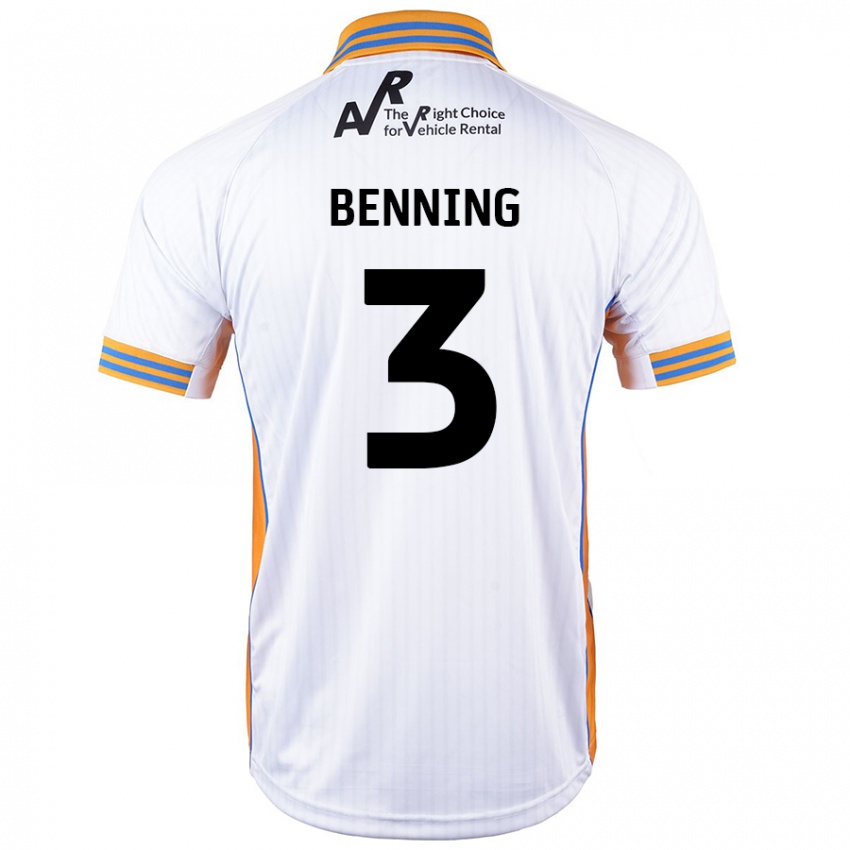 Criança Camisola Mal Benning #3 Branco Alternativa 2024/25 Camisa Brasil