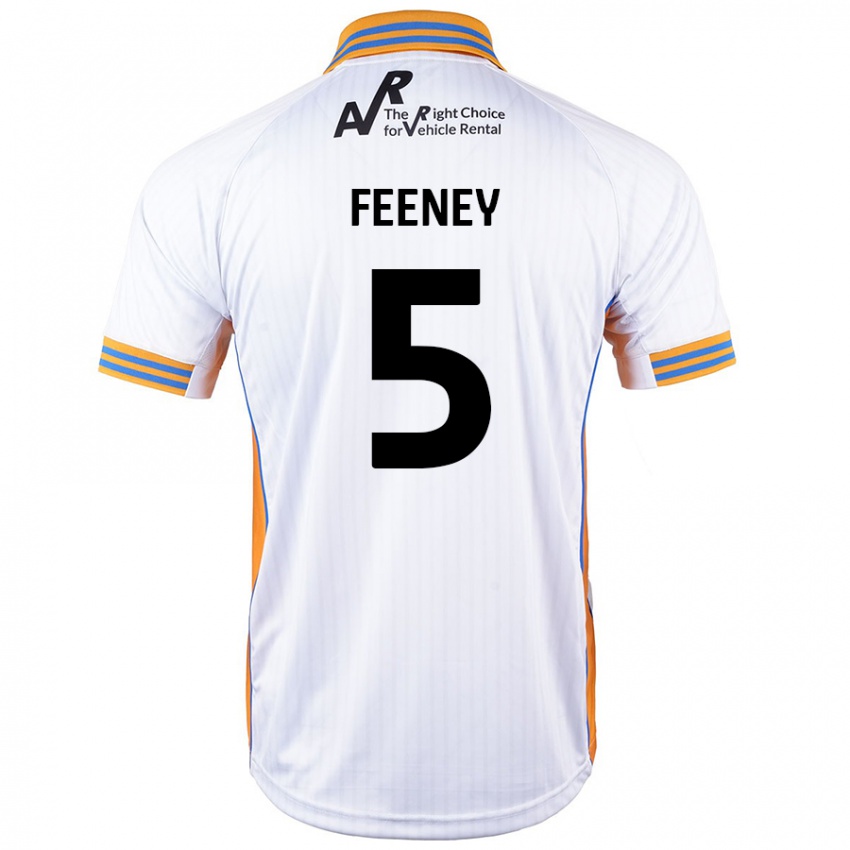 Criança Camisola Morgan Feeney #5 Branco Alternativa 2024/25 Camisa Brasil