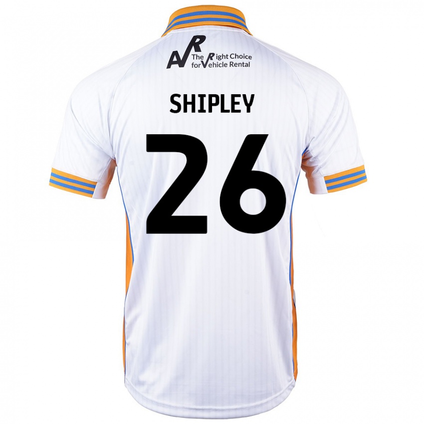 Criança Camisola Jordan Shipley #26 Branco Alternativa 2024/25 Camisa Brasil