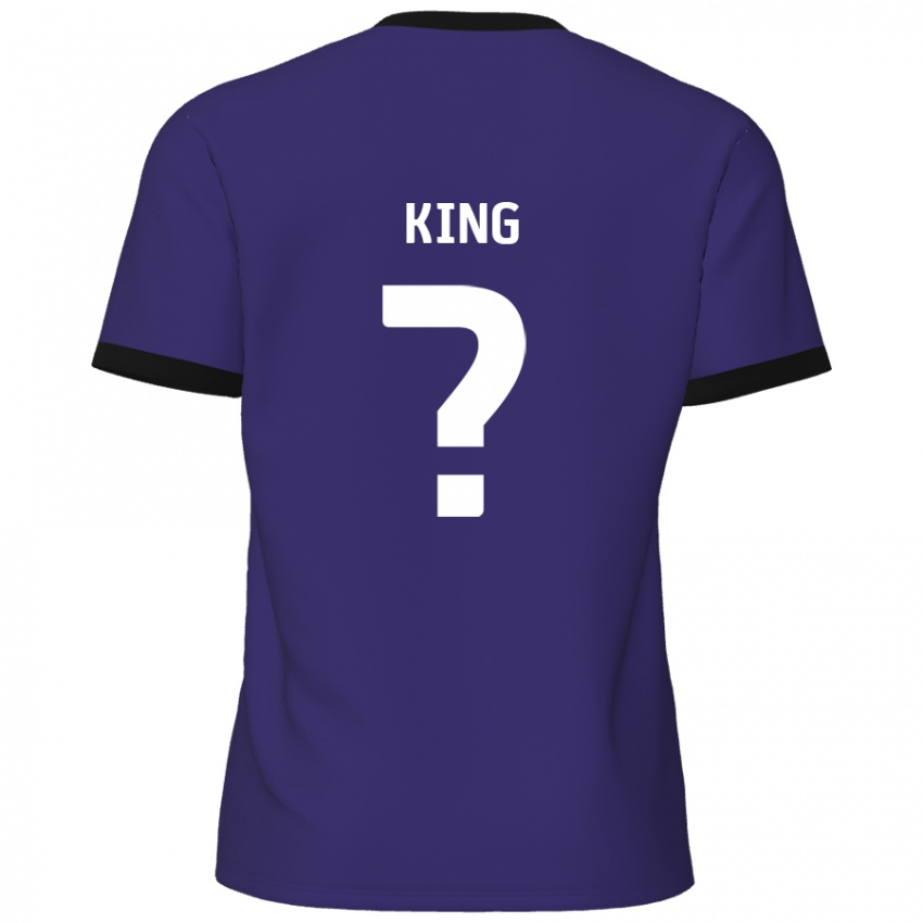 Criança Camisola Eli King #0 Roxo Alternativa 2024/25 Camisa Brasil