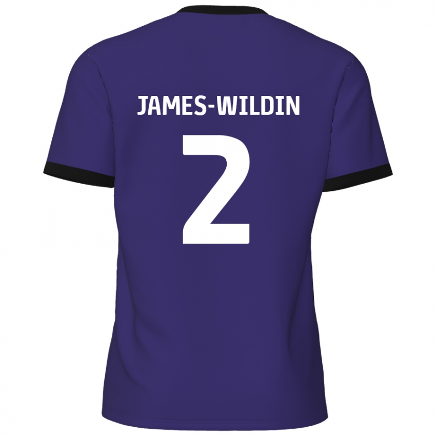 Criança Camisola Luther James-Wildin #2 Roxo Alternativa 2024/25 Camisa Brasil