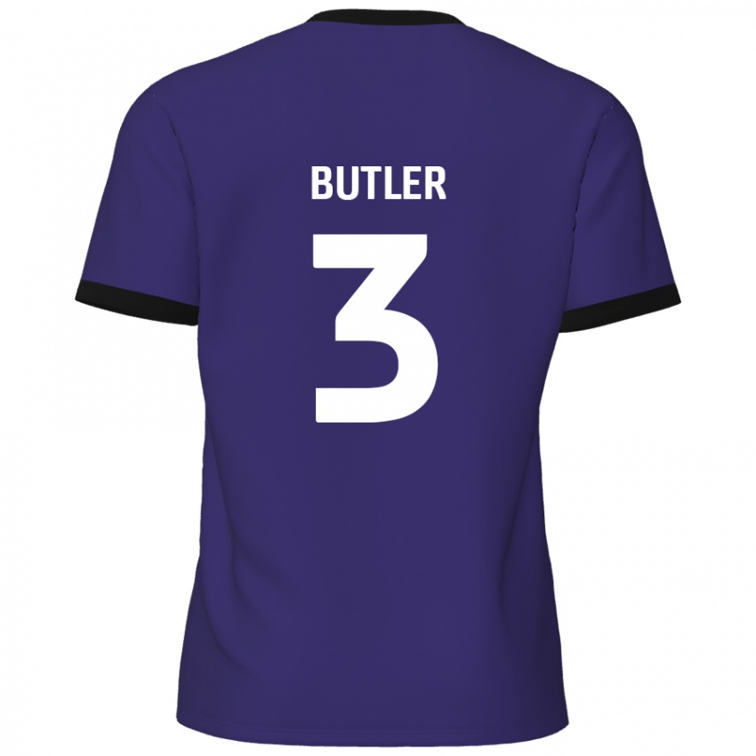 Criança Camisola Dan Butler #3 Roxo Alternativa 2024/25 Camisa Brasil