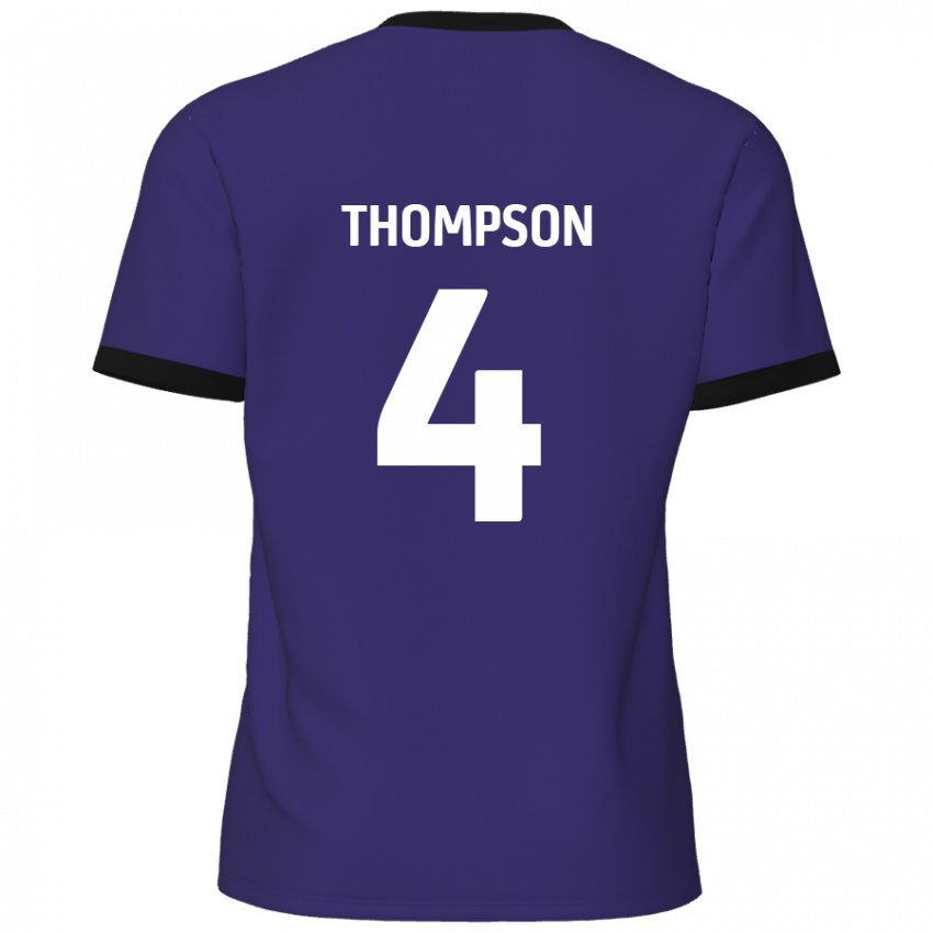 Criança Camisola Nathan Thompson #4 Roxo Alternativa 2024/25 Camisa Brasil