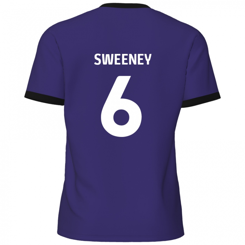 Criança Camisola Dan Sweeney #6 Roxo Alternativa 2024/25 Camisa Brasil