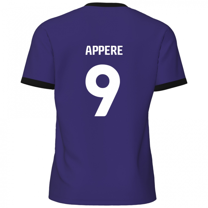 Criança Camisola Louis Appéré #9 Roxo Alternativa 2024/25 Camisa Brasil