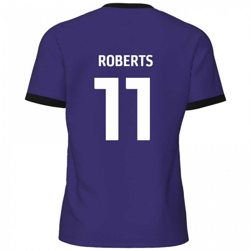 Criança Camisola Jordan Roberts #11 Roxo Alternativa 2024/25 Camisa Brasil