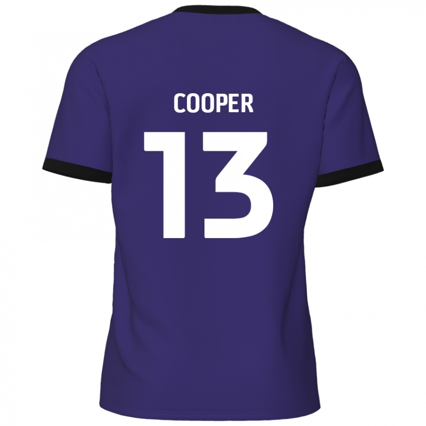 Criança Camisola Murphy Cooper #13 Roxo Alternativa 2024/25 Camisa Brasil