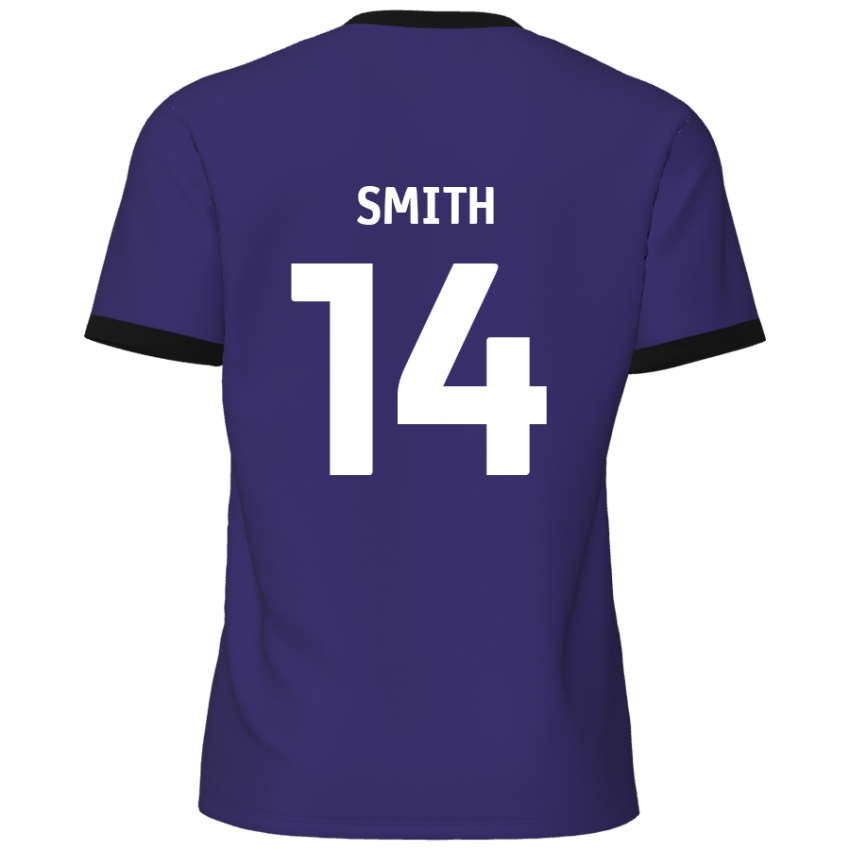 Criança Camisola Kane Smith #14 Roxo Alternativa 2024/25 Camisa Brasil