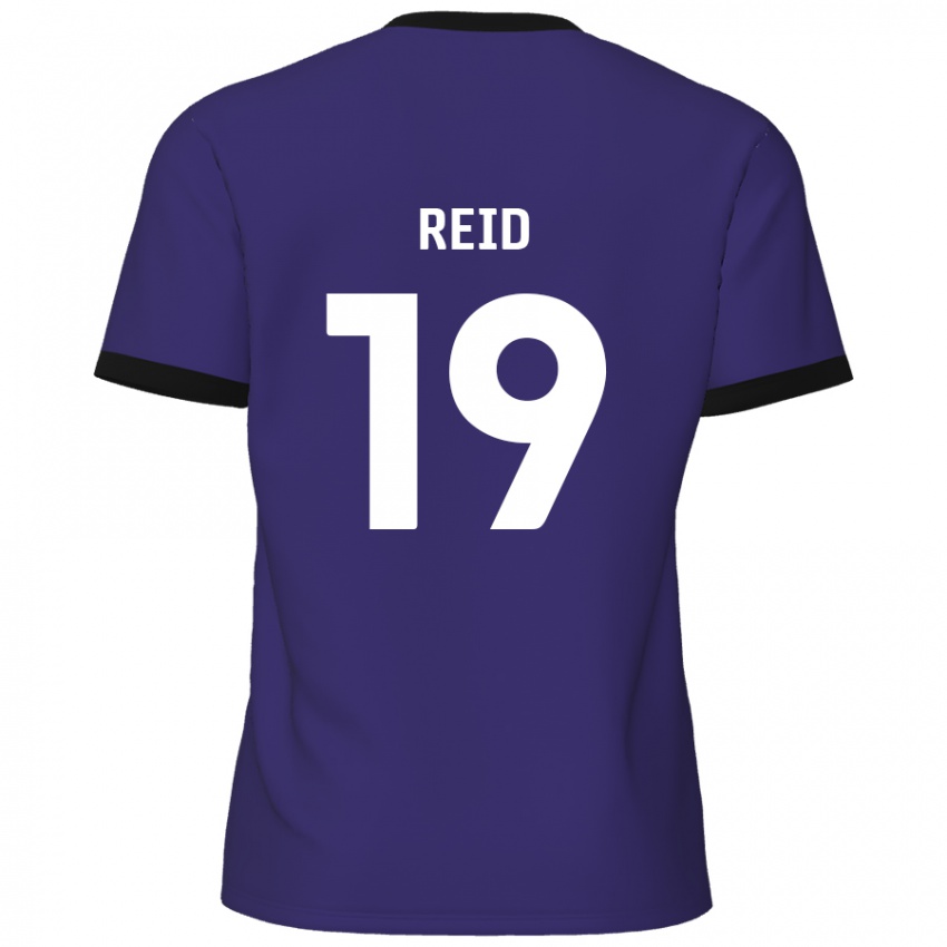 Criança Camisola Jamie Reid #19 Roxo Alternativa 2024/25 Camisa Brasil