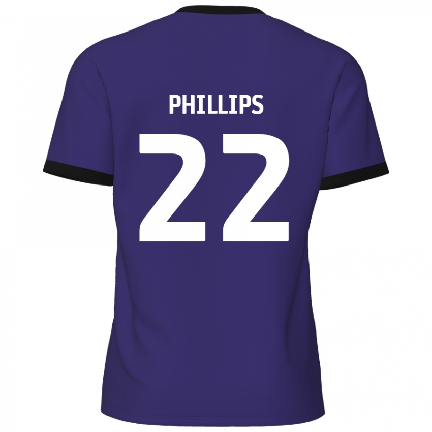 Criança Camisola Daniel Phillips #22 Roxo Alternativa 2024/25 Camisa Brasil