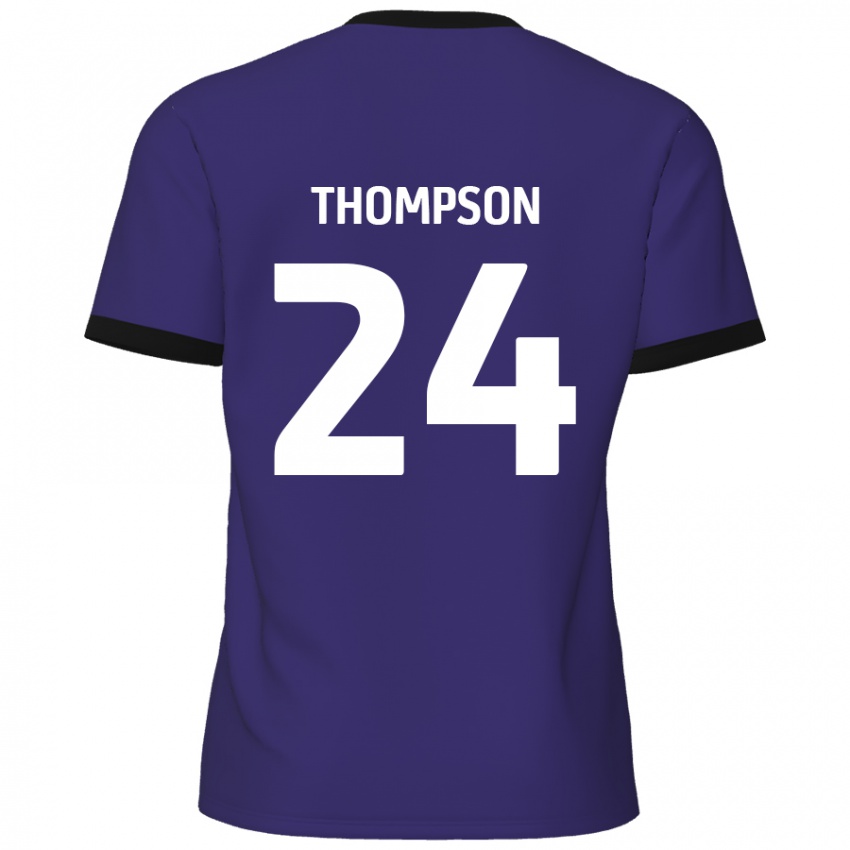 Criança Camisola Ben Thompson #24 Roxo Alternativa 2024/25 Camisa Brasil