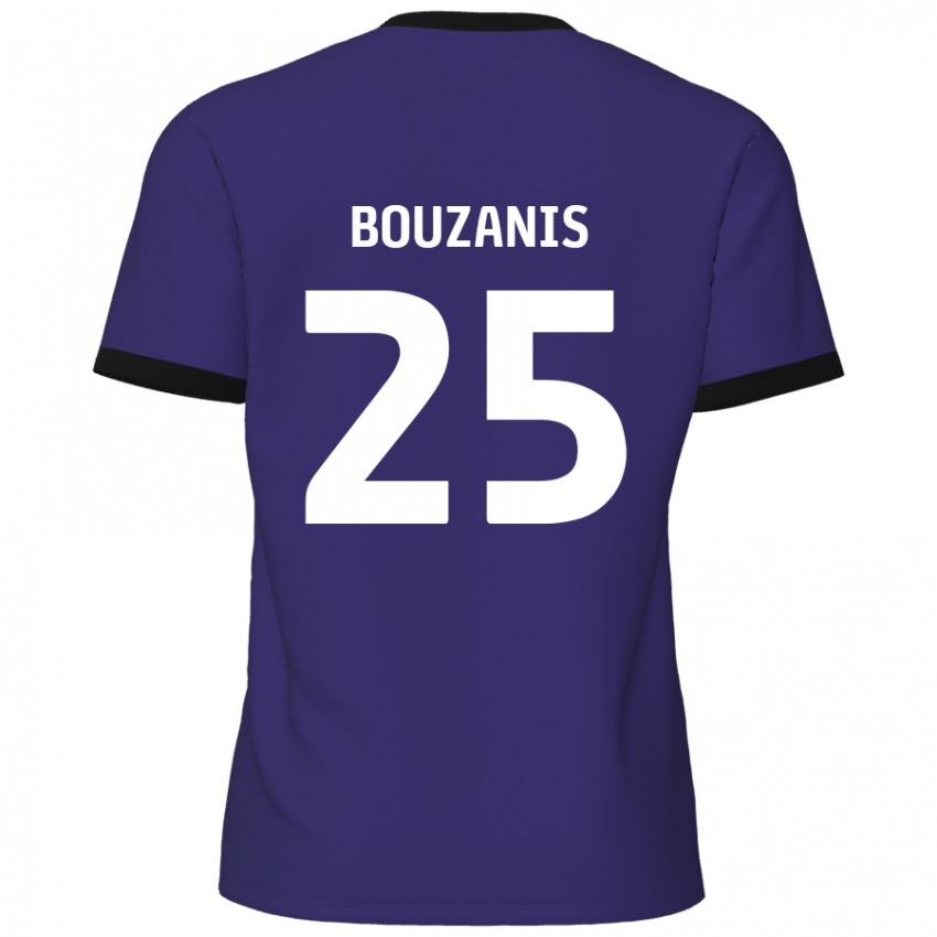 Criança Camisola Dean Bouzanis #25 Roxo Alternativa 2024/25 Camisa Brasil