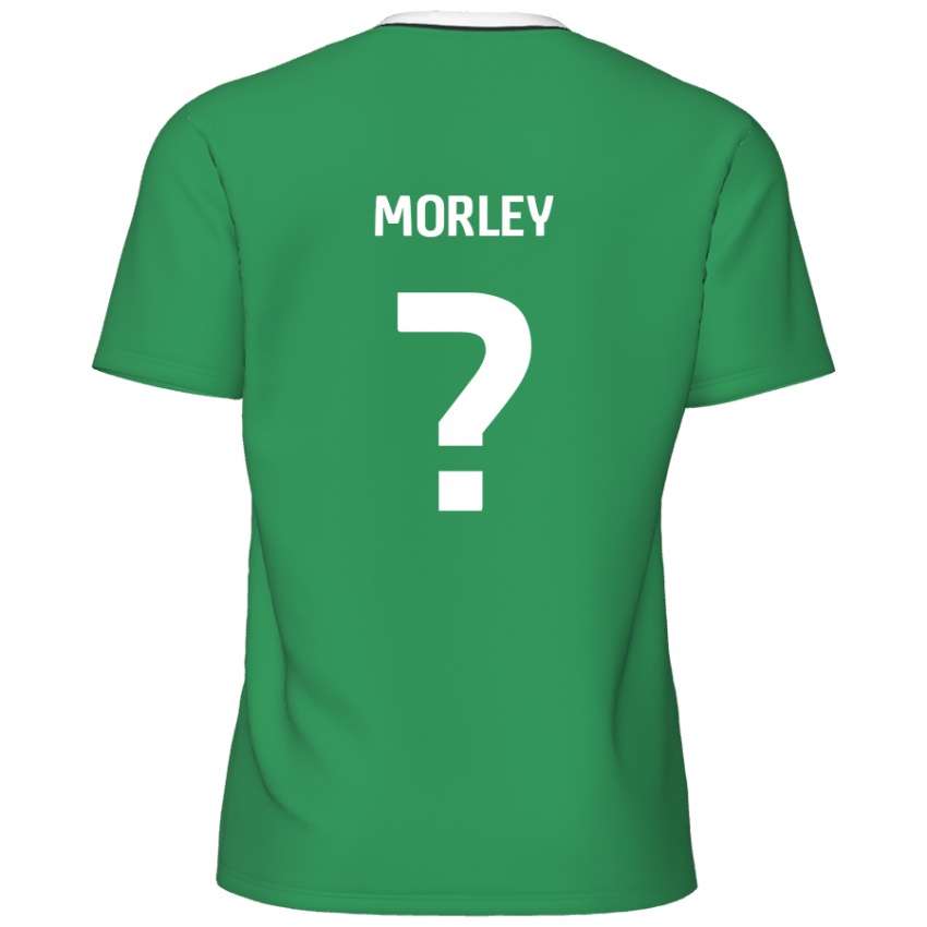 Criança Camisola Aaron Morley #0 Listras Brancas Verdes Alternativa 2024/25 Camisa Brasil