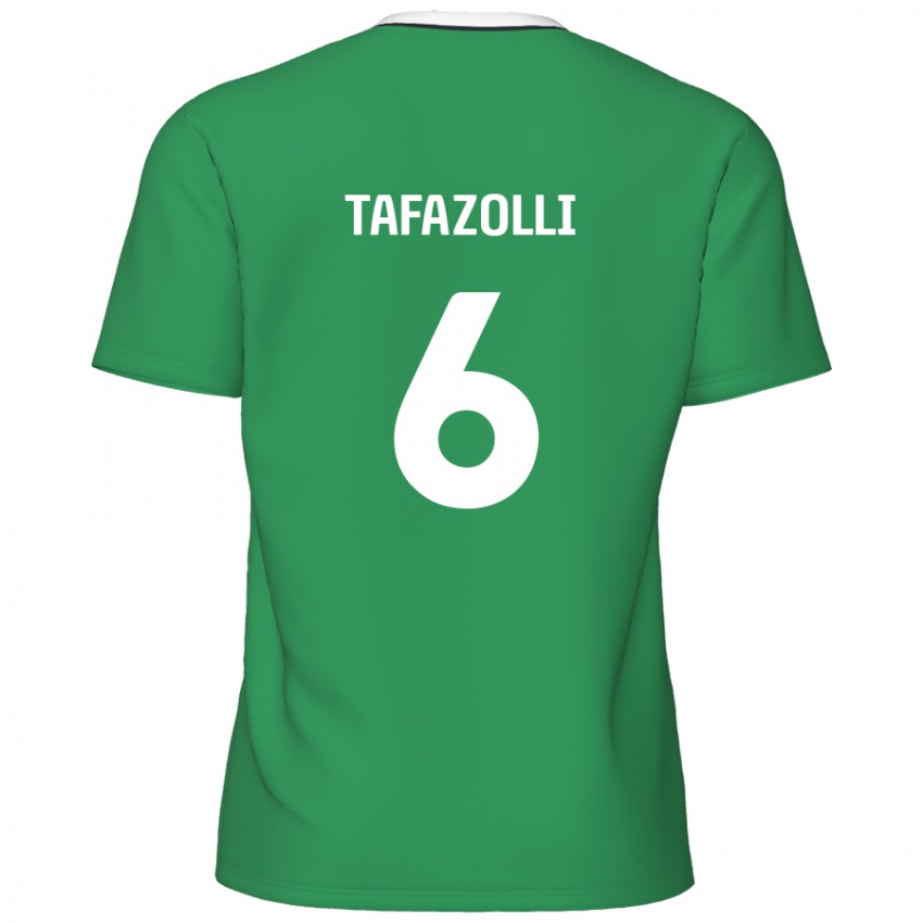 Criança Camisola Ryan Tafazolli #6 Listras Brancas Verdes Alternativa 2024/25 Camisa Brasil