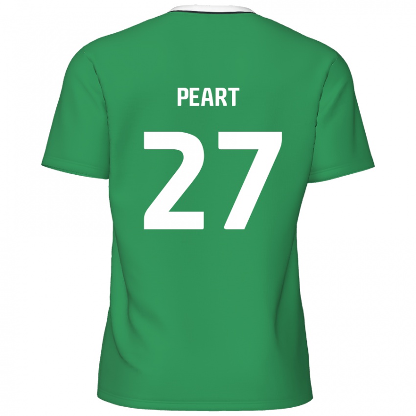 Criança Camisola Brody Peart #27 Listras Brancas Verdes Alternativa 2024/25 Camisa Brasil