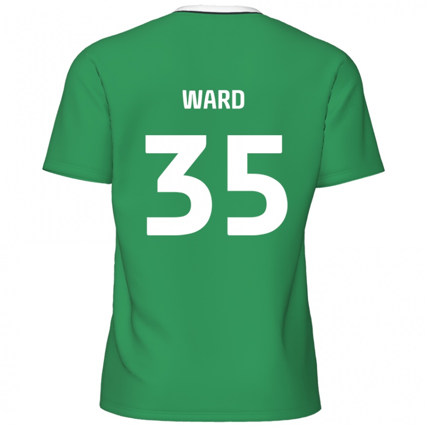 Criança Camisola Christie Ward #35 Listras Brancas Verdes Alternativa 2024/25 Camisa Brasil