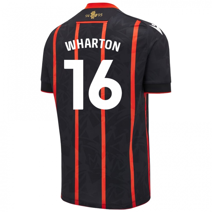 Criança Camisola Scott Wharton #16 Vermelho Preto Alternativa 2024/25 Camisa Brasil