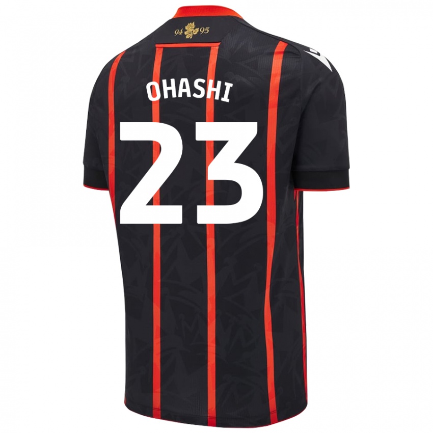 Criança Camisola Yuki Ohashi #23 Vermelho Preto Alternativa 2024/25 Camisa Brasil