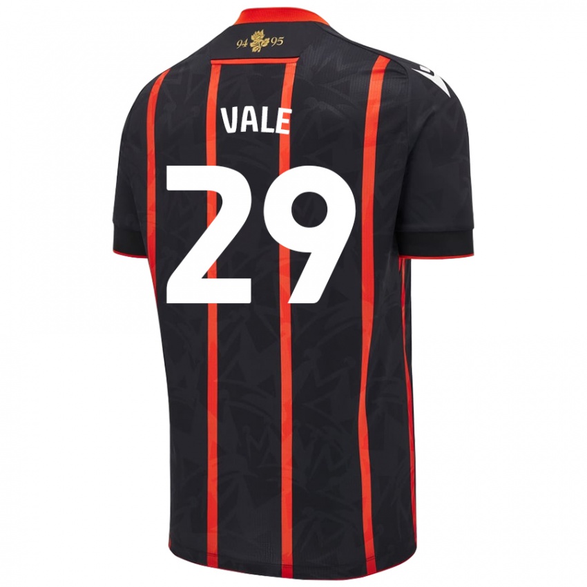 Criança Camisola Jack Vale #29 Vermelho Preto Alternativa 2024/25 Camisa Brasil