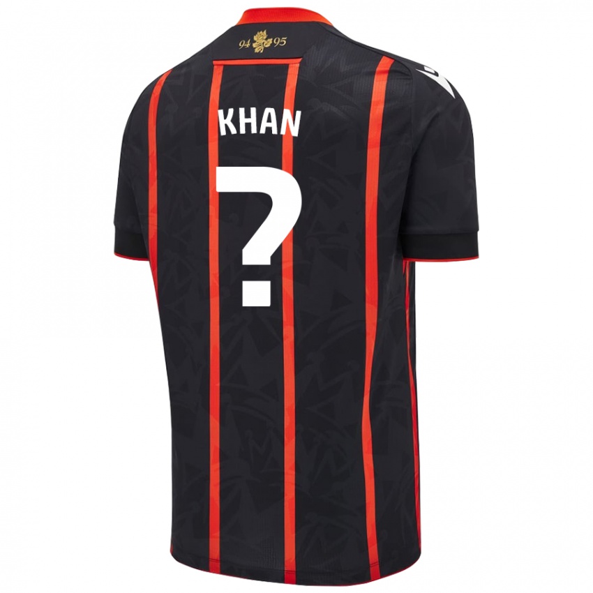 Criança Camisola Adam Khan #0 Vermelho Preto Alternativa 2024/25 Camisa Brasil