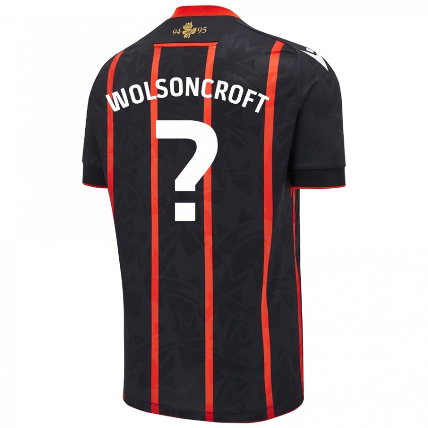 Criança Camisola Blake Wolsoncroft #0 Vermelho Preto Alternativa 2024/25 Camisa Brasil