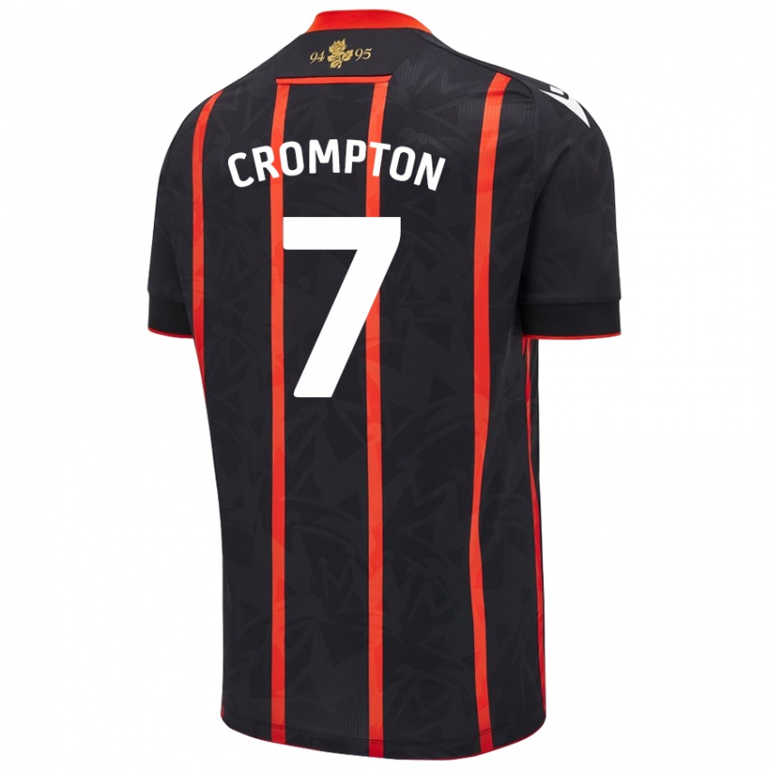 Criança Camisola Farah Crompton #7 Vermelho Preto Alternativa 2024/25 Camisa Brasil