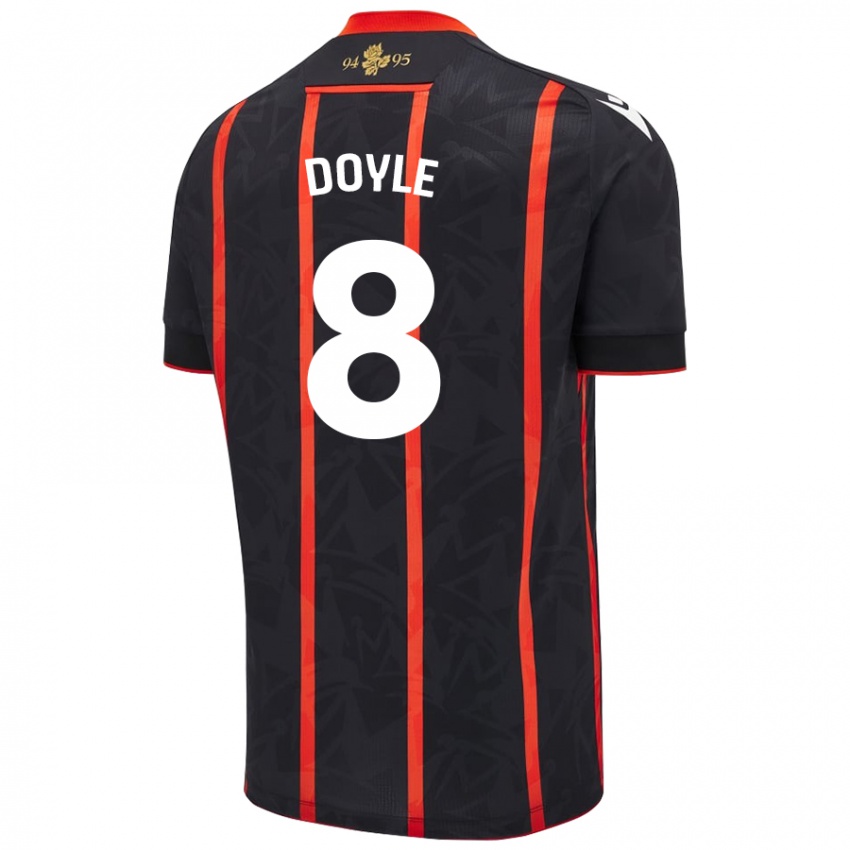 Criança Camisola Emma Doyle #8 Vermelho Preto Alternativa 2024/25 Camisa Brasil