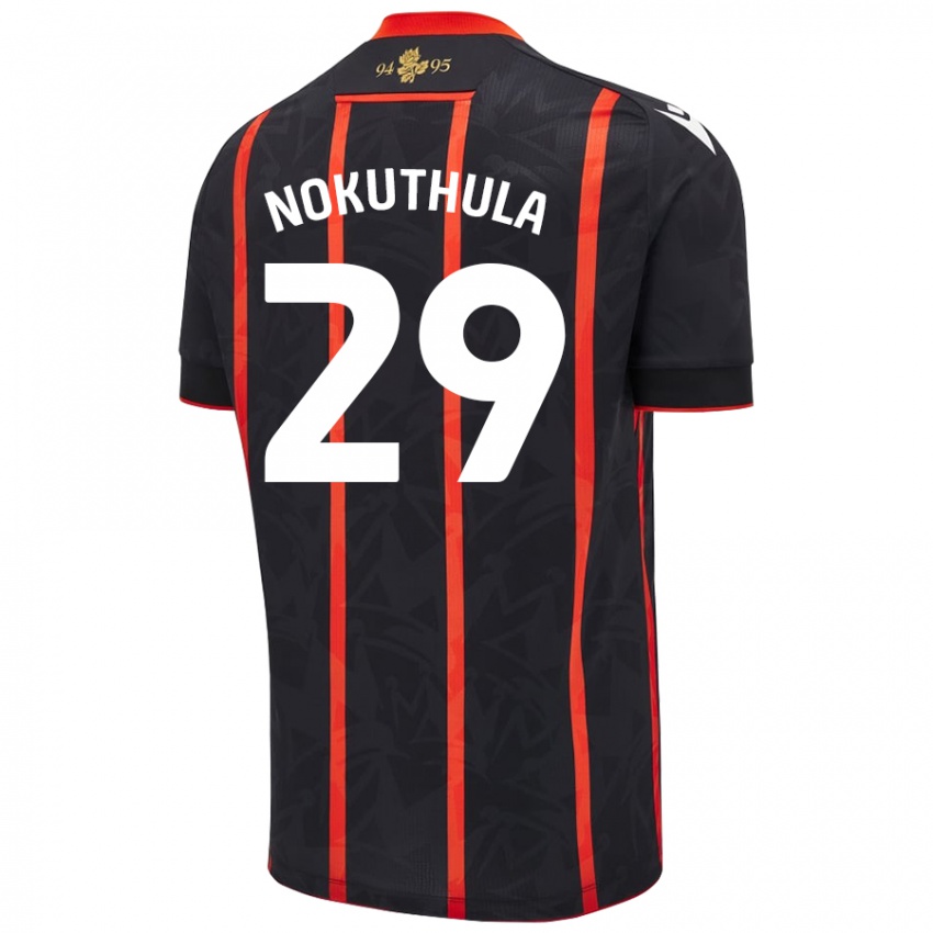 Criança Camisola Faith Nokuthula #29 Vermelho Preto Alternativa 2024/25 Camisa Brasil