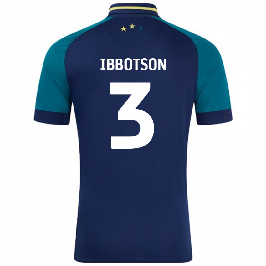 Criança Camisola Beth Ibbotson #3 Verde Da Marinha Verde Alternativa 2024/25 Camisa Brasil