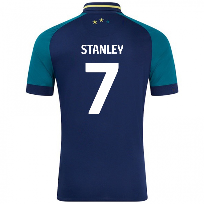 Criança Camisola Katie Stanley #7 Verde Da Marinha Verde Alternativa 2024/25 Camisa Brasil