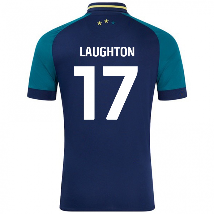 Criança Camisola Zoe Laughton #17 Verde Da Marinha Verde Alternativa 2024/25 Camisa Brasil