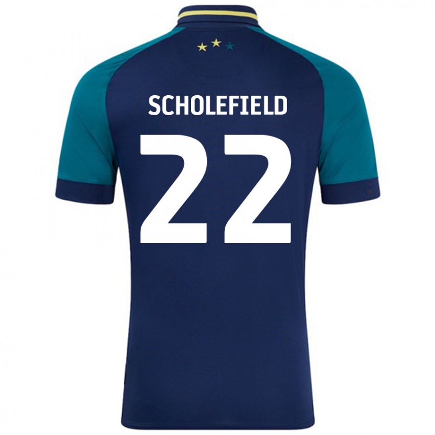 Criança Camisola Lois Scholefield #22 Verde Da Marinha Verde Alternativa 2024/25 Camisa Brasil