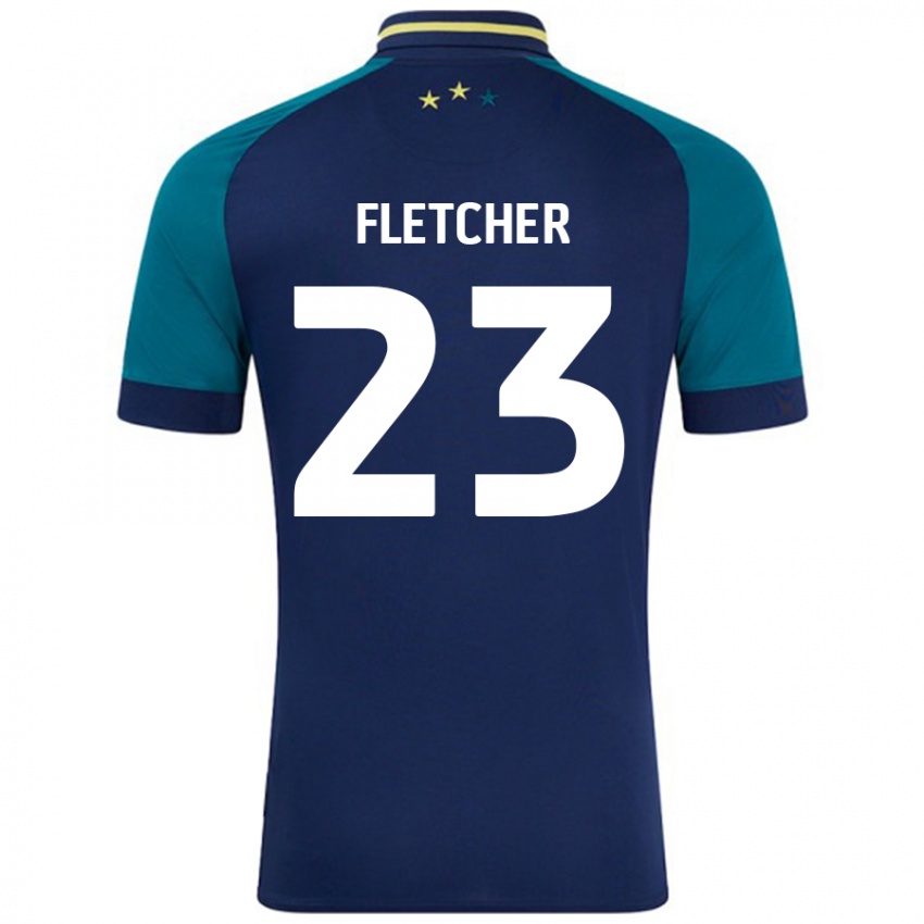 Criança Camisola Serena Fletcher #23 Verde Da Marinha Verde Alternativa 2024/25 Camisa Brasil