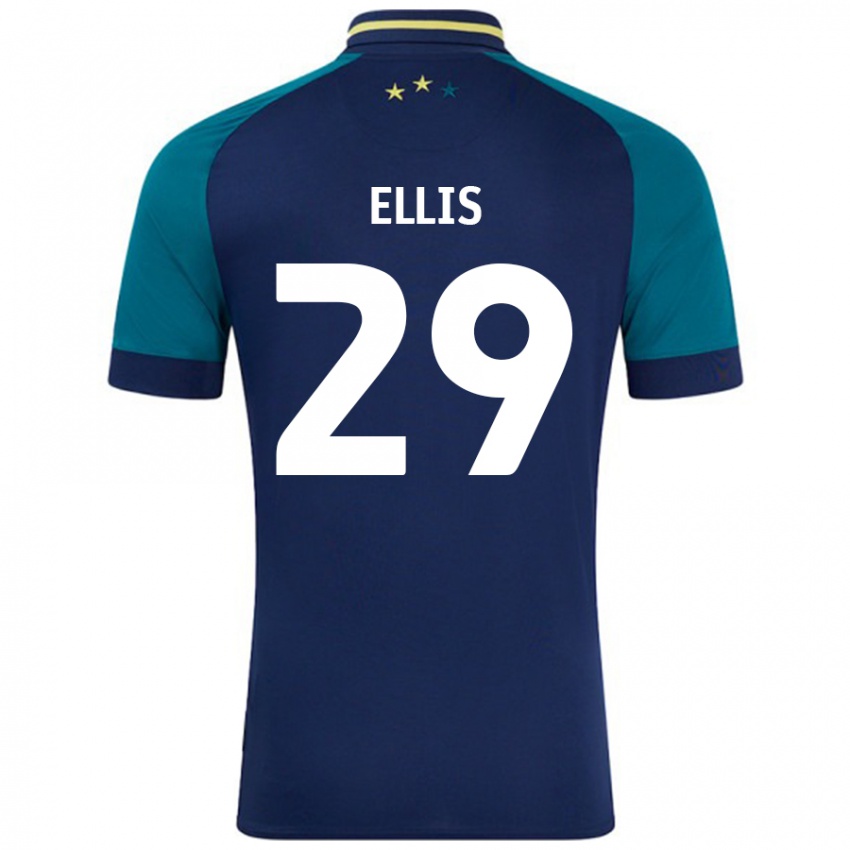 Criança Camisola Molly Ellis #29 Verde Da Marinha Verde Alternativa 2024/25 Camisa Brasil