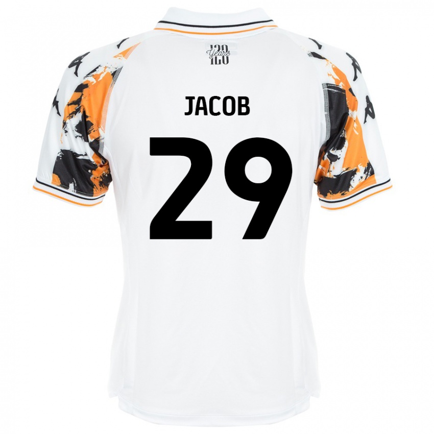 Criança Camisola Matty Jacob #29 Branco Alternativa 2024/25 Camisa Brasil