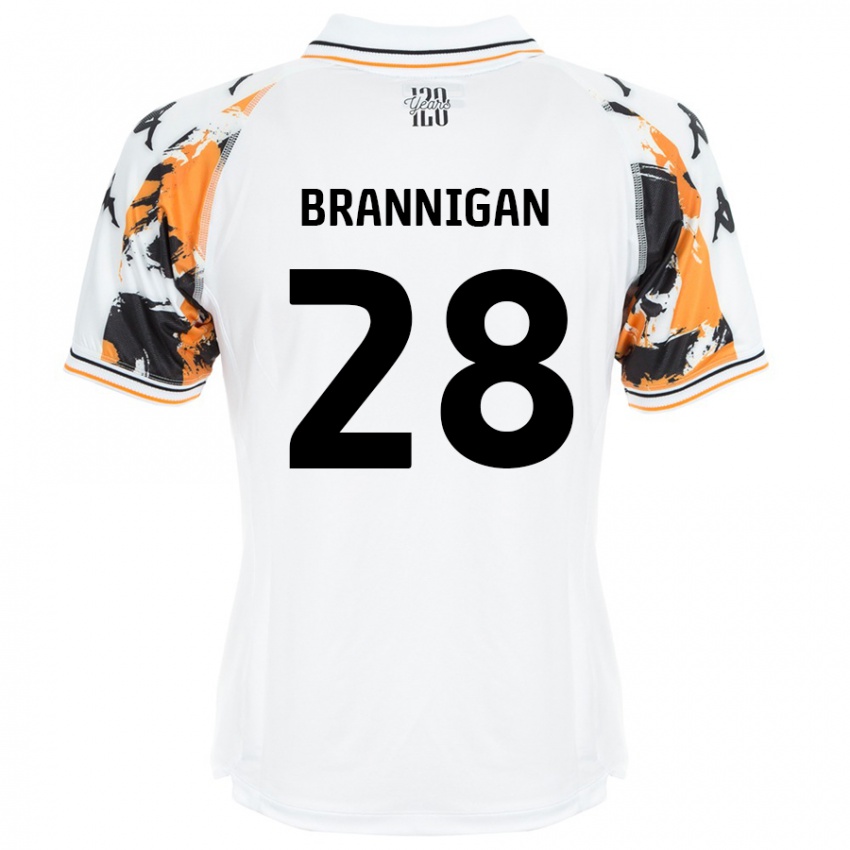 Criança Camisola Aoife Brannigan #28 Branco Alternativa 2024/25 Camisa Brasil