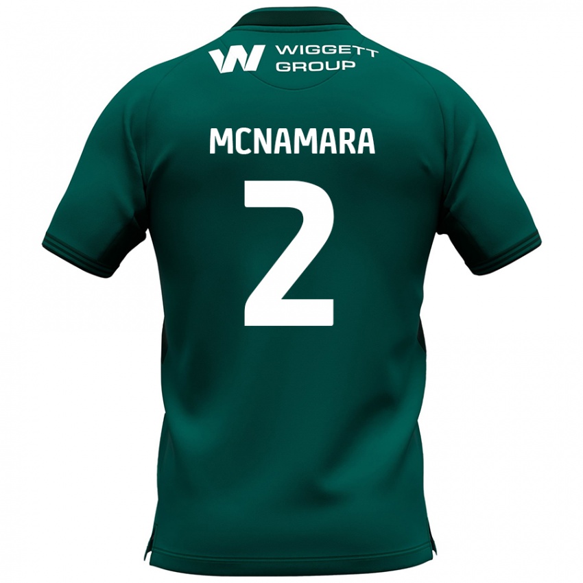 Criança Camisola Danny Mcnamara #2 Verde Alternativa 2024/25 Camisa Brasil