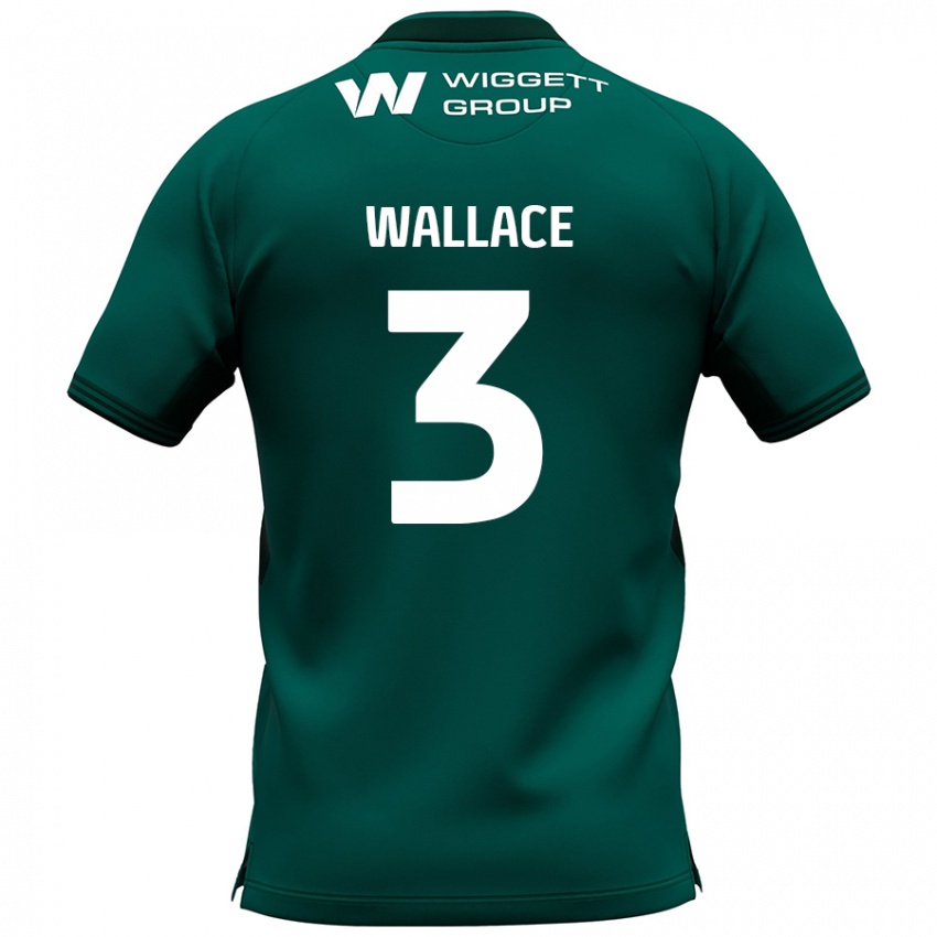 Criança Camisola Murray Wallace #3 Verde Alternativa 2024/25 Camisa Brasil