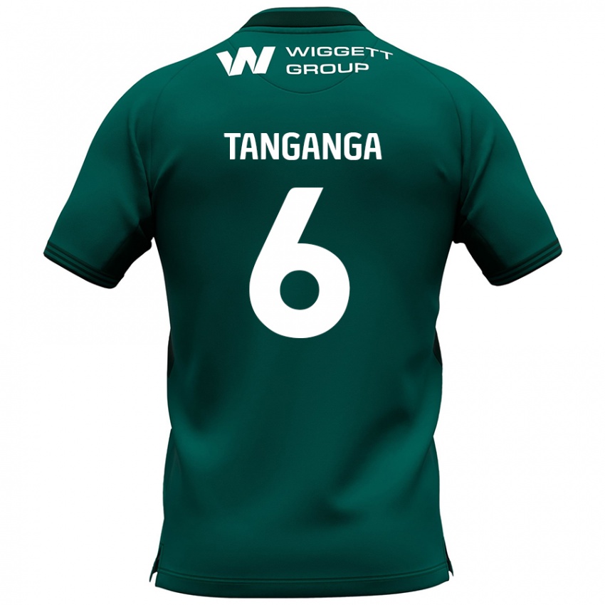 Criança Camisola Japhet Tanganga #6 Verde Alternativa 2024/25 Camisa Brasil