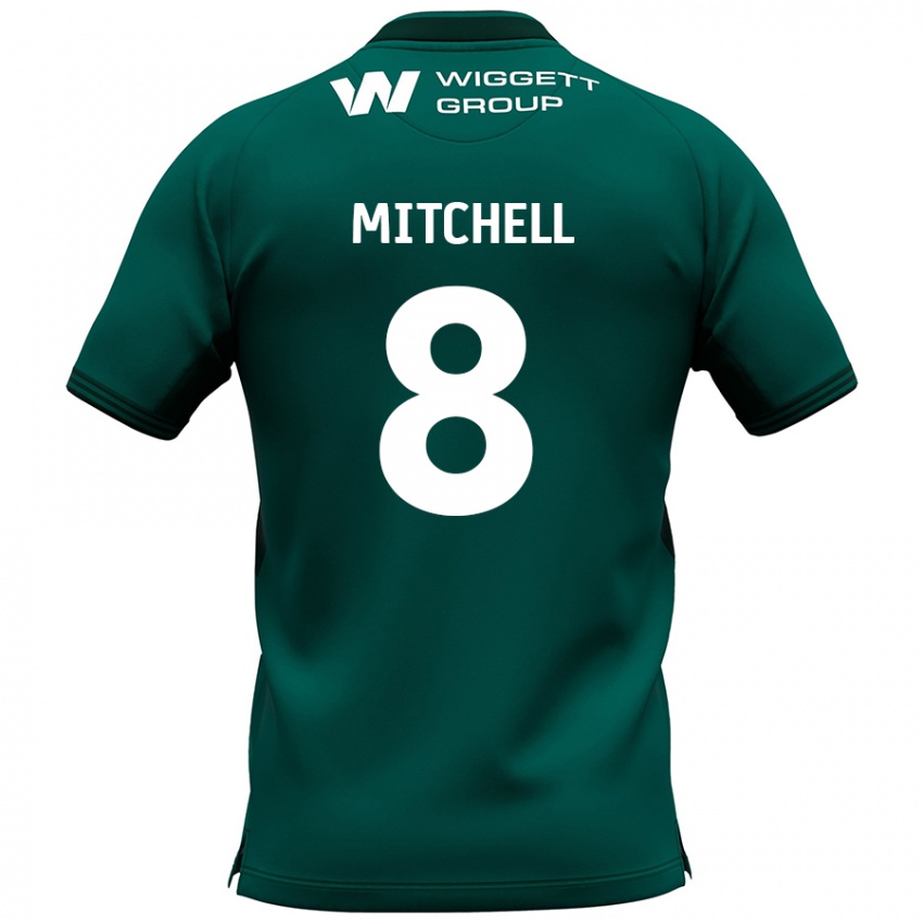 Criança Camisola Billy Mitchell #8 Verde Alternativa 2024/25 Camisa Brasil