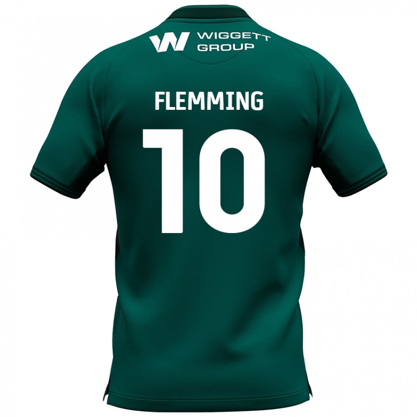 Criança Camisola Zian Flemming #10 Verde Alternativa 2024/25 Camisa Brasil